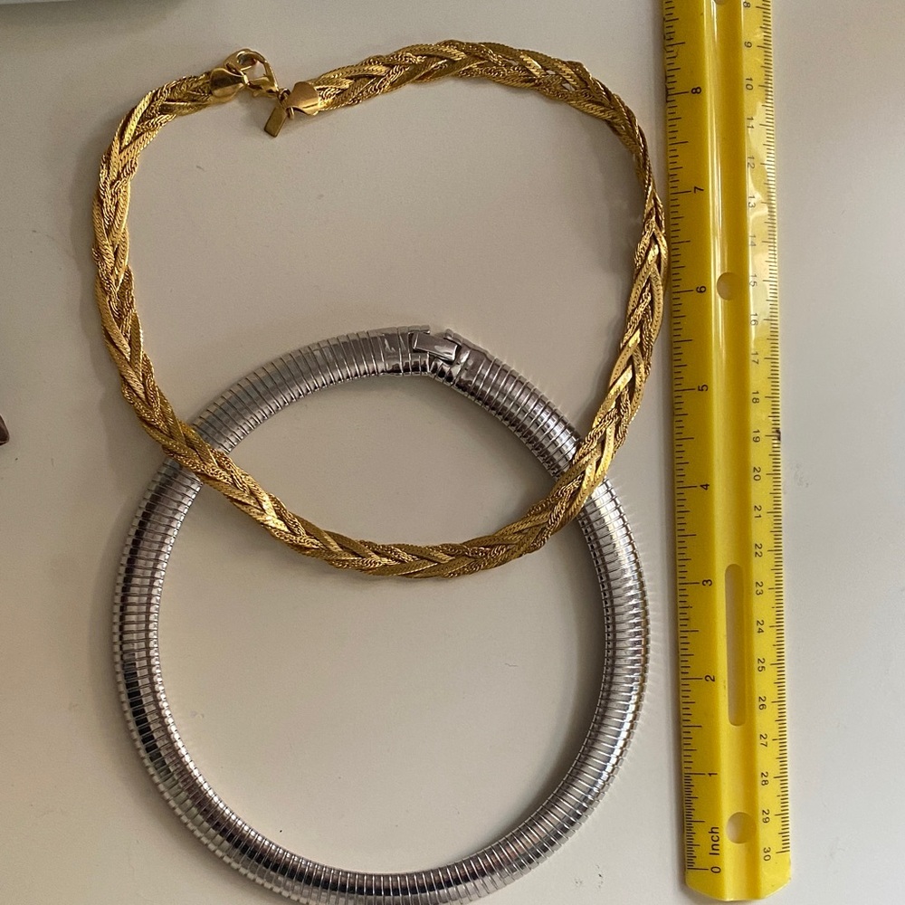 Set of two vintage Lady Remington necklaces.